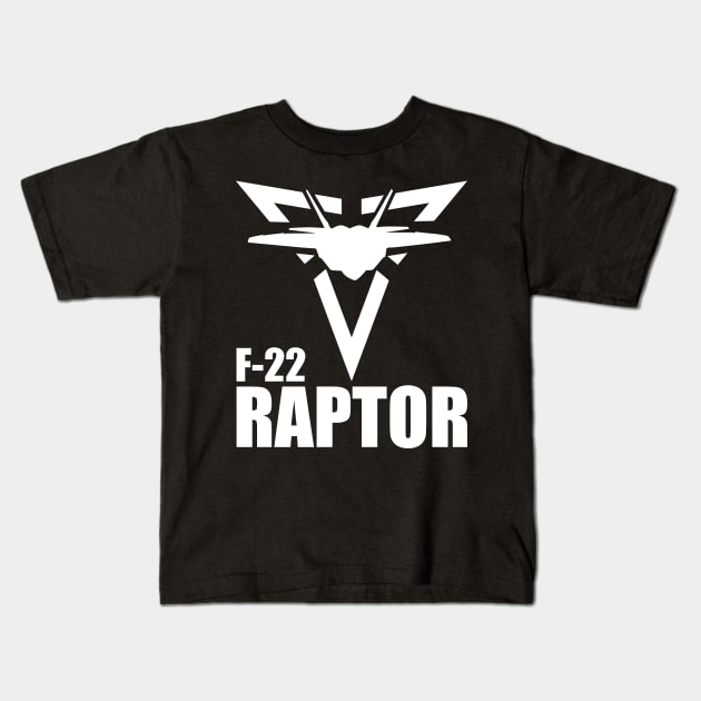 F-22 Raptor Kids T-Shirt by TCP